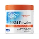 Medici Migliore polvere di MSM, Supporta capelli, pelle, unghie, e giunti, non OGM, senza glutine, Soia Free, Vegan Net Wt. 8,8 oz (250 grammi)