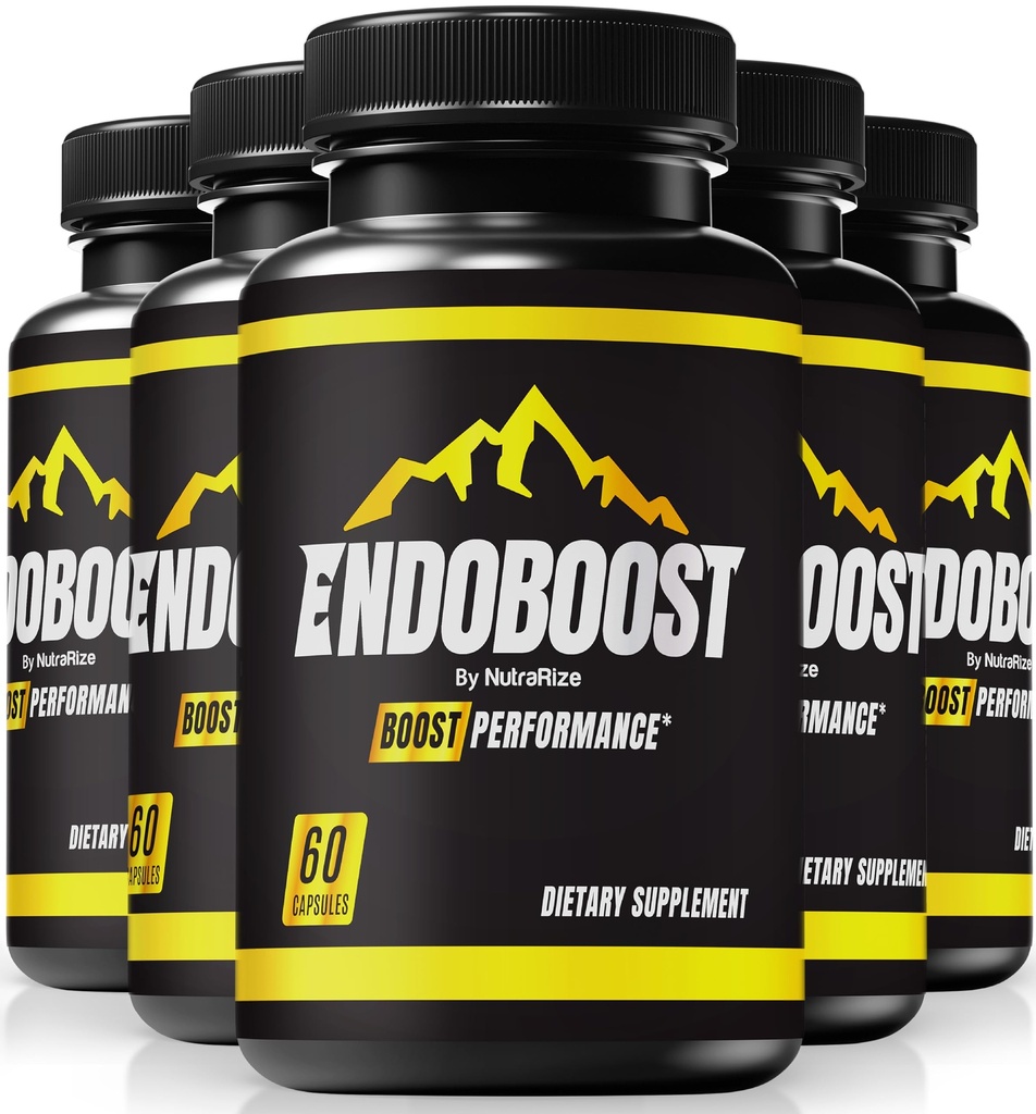 NutraRize (Pack of 5 Endoboost for Men - (Official) Endoboost Performance, Supplementi, Capsule, Endoboost Recensioni per Mens Health Pills Pro Advanced Formula (300 capsule)