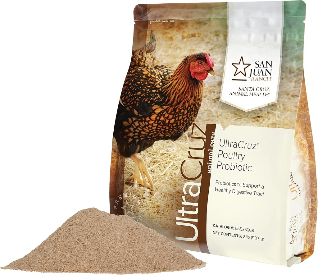 UltraCruz Poultry Probiotico; 2 lb, marrone