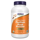 NOW Integratori alimentari, polvere di Husk di Psyllium, progetto biologico certificato, non OGM verificato, fibra solubile, 12-unce