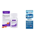 Supplemento completo di ferro Feosol 30 Contatore e Sgabello Colace 60 Conte Bundle