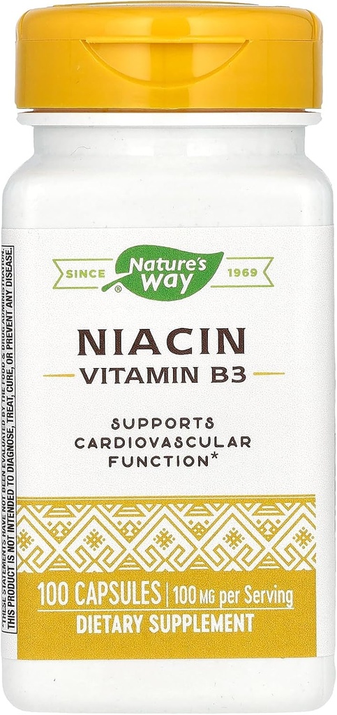Via della natura Via della natura Niacin 100mg, 100 Conte