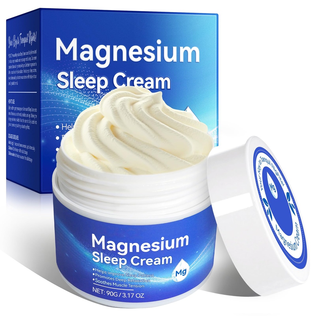 Olio di Magnesio per Piedi, Crema di Magnesio Topico, Zechstein genuino ad alta concentrazione