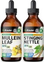 BIO KRAUTER Mullein Tincture 4 Fl. Oz. & Sting Nettle Tincture 4 Fl Oz.