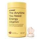 H-PROOF Il tempo che avete bisogno di vitamina energetica per l'energia sostenibile, messa a fuoco e l'alertness con la caffeina Jitter-Free, 60 integratori di energia masticabile (30 porzioni), bacche miste
