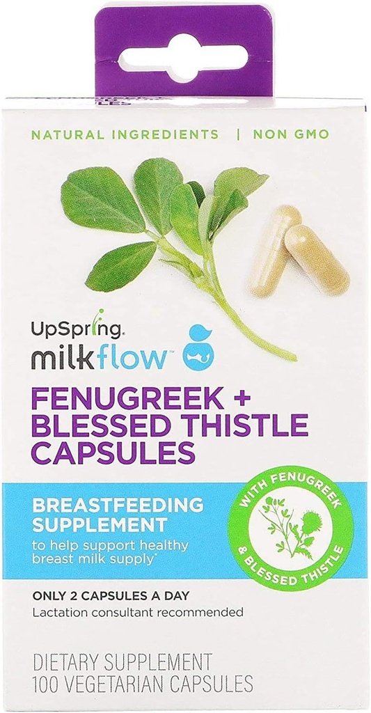 Integratore di allattamento al seno con cardo fieno greco (100 capsule vegetariane)