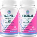 Probiotici vaginali, 70 miliardi di CFU 13 Strains Probiotici per le donne, con Prebiotici & D-Mannose, Probiotici per la salute vaginale, urinaria, bilancia pH, immuno & digestiva, 120 capsule