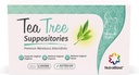 NutraBlast Tea Tree Oil Suppositories (12 Conte) | Tutto Deodorante naturale per le donne | Restore Feminine Balance | Made in USA