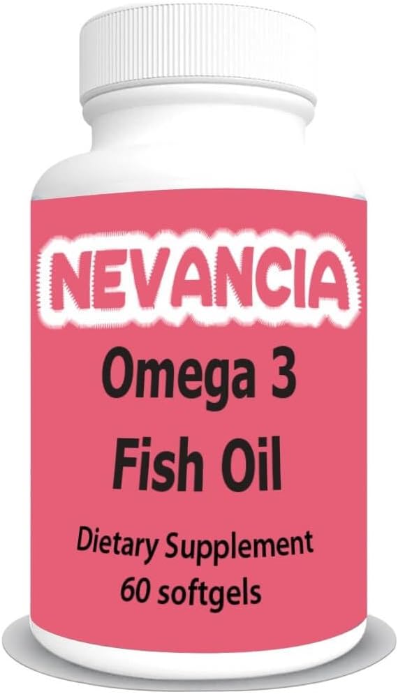 Omega-3 Fish Oil High in DHA & EPA, 1200 mg Omega-3, Ultra Potent, promuove la salute del cuore e del cervello, Natural Lemon Flavour, 60 Softgels