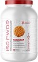 Biscotto di burro di arachidi ISO PWDR, 3,04lb, 23 Serve, 26g Proteine, Digestione veloce, Carbi Zero, Delicious Flavor, Carbi bassissimi e grassi, Lattosio Zero