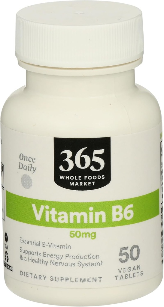 365 By Whole Foods Market, Vitamina B6 50Mg, 50 Count