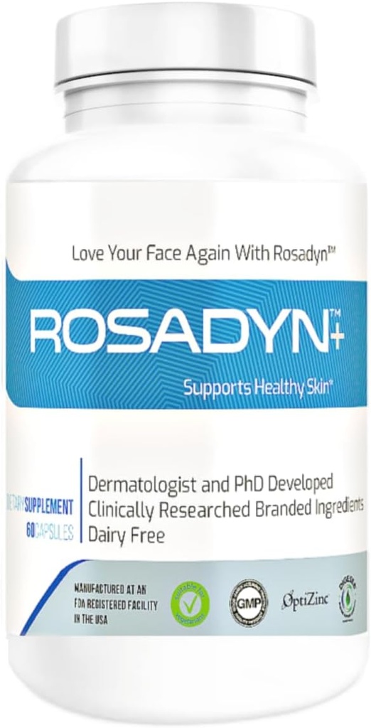 Rosacea Skin Care Supplemento per la Redness of Face, Eye and Nose | Targets the Root Cause of Symptoms