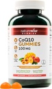 NatureWise CoQ10 Gummies 100mg - Peach Mango Flavor - Supplemento per la salute del cuore e l'attività antiossidante - Pectin-Based, Vegan, Soy and Gluten Free, Non-GMO - 180 Count[3-Month Supply]