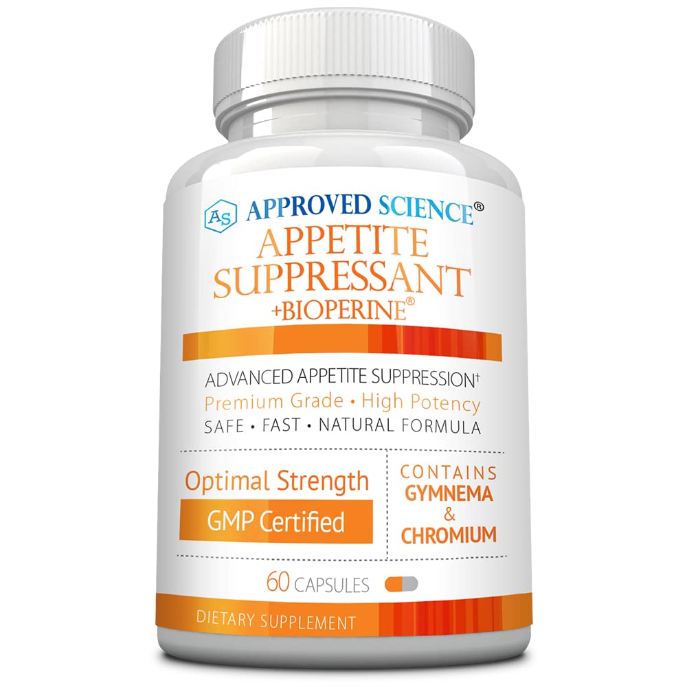 Approvato Science® Appetite Suppressant - Gymnema, Chromium, Cayenne Pepper - 60 capsule - Made in the USA