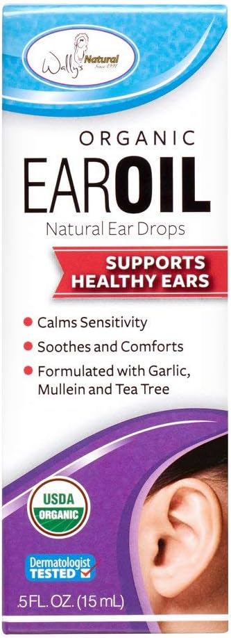Wally's Natural Organic Ear Oil, .5oz. Per Bottiglia (2 Confezione)