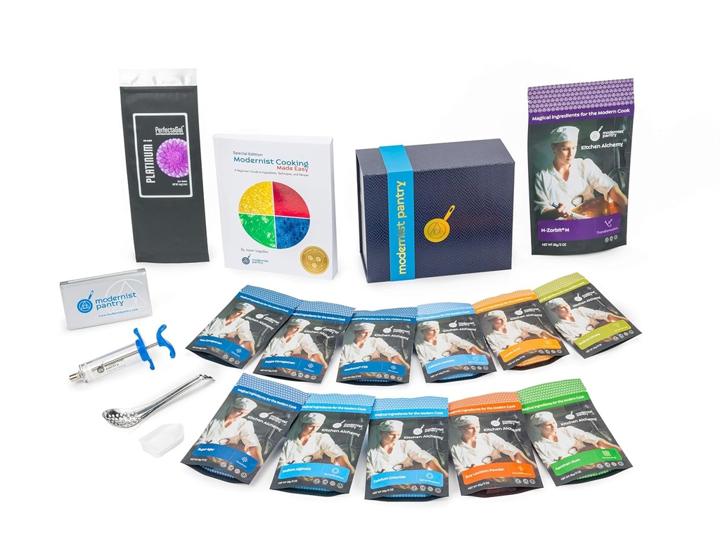PREMIUM Gastronomia molecolare "Made Easy" Starter Kit ⊘ Ingredienti certificati OU senza glutine