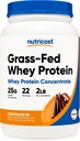 Nutricost Grass-Fed Whey Protein Concentrate (Chocolate Peanut Butter) 2LBS - Post Workout Powder Supplement, Non OGM