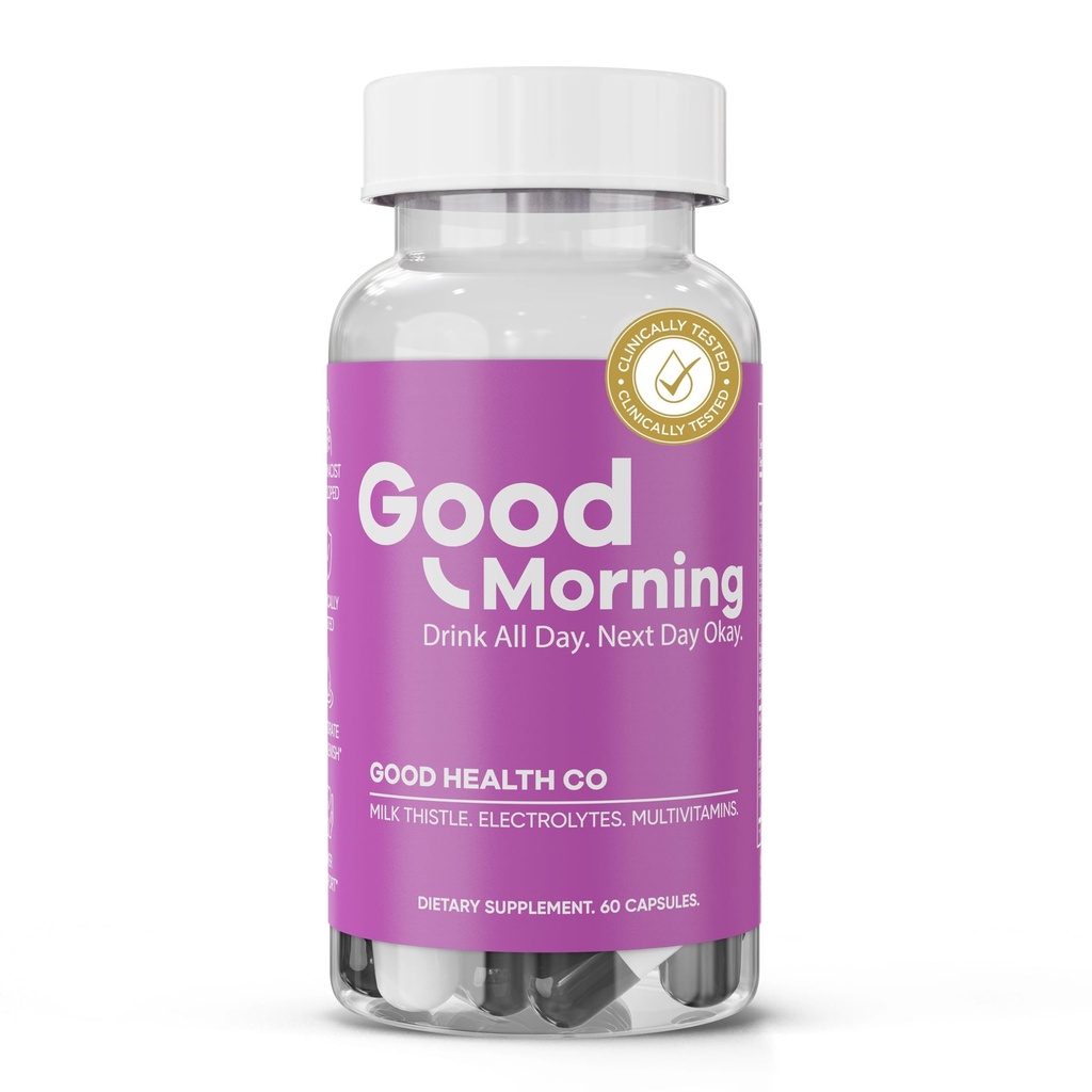 Buon mattino Hangover Pills | 88.89% Efficace alla prevenzione di Hangover nel processo clinico | Dopo l'aiuto di alcool con DHM, cardo del latte, ed elettroliti per aiutarvi partito Smart. Salute