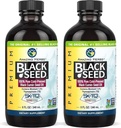 Amazing Herbs Premium Black Seed Oil - Gluten Free, Non OGM, Cold Pressed Nigella Sativa Aids in Digestive Health, Supporto immunitario, Funzione cerebrale - 8 Fl Oz (Pack of 2)