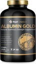 ROYAL CANADIAN Albumin Oro 1700mg | Funzione del fegato | Funzione del rene | Fatigue Recovery | Sistema immunitario (200 x 1700mg capsule)