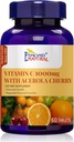 Vitamina C 1000mg con Ciliegia Acerola (Supporti Sistema immunitario, Livelli energetici, Vitalità della pelle), GMP, Prodotto Naturale Assn Certificato, Made in USA - 1000mg, 60 compresse