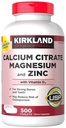 Kirkland Firma Calcio Citrato Magnesio e Zinco, 500 compresse