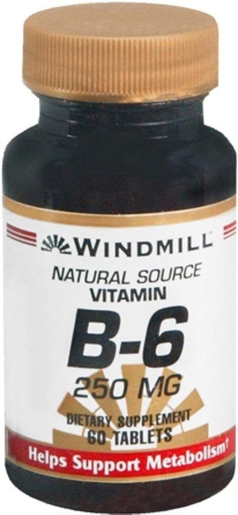 Vitamina B-6 250 mg Compresse 60 compresse (Pacchetto di 3)