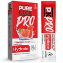 PURE KICK PRO Hydration Electrolyte Drink Mix, Strawberry Ice Pop, Include 1 scatola con 6 pacchetti in ogni scatola