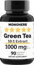 Estratto di tè verde MONOHERB 1000 mg - 90 capsule vegetariane
