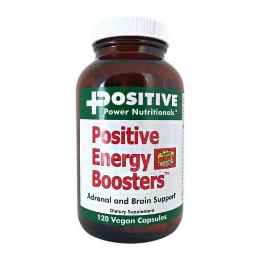 VitaBoost Positive Power Energy Boosters – Integratore di energia naturale con erbe, B-12, Pollen di api, Jitter-Free Smooth Energy, Quick & Safe, No Caffeine, Ephedra, o Guarana (120)