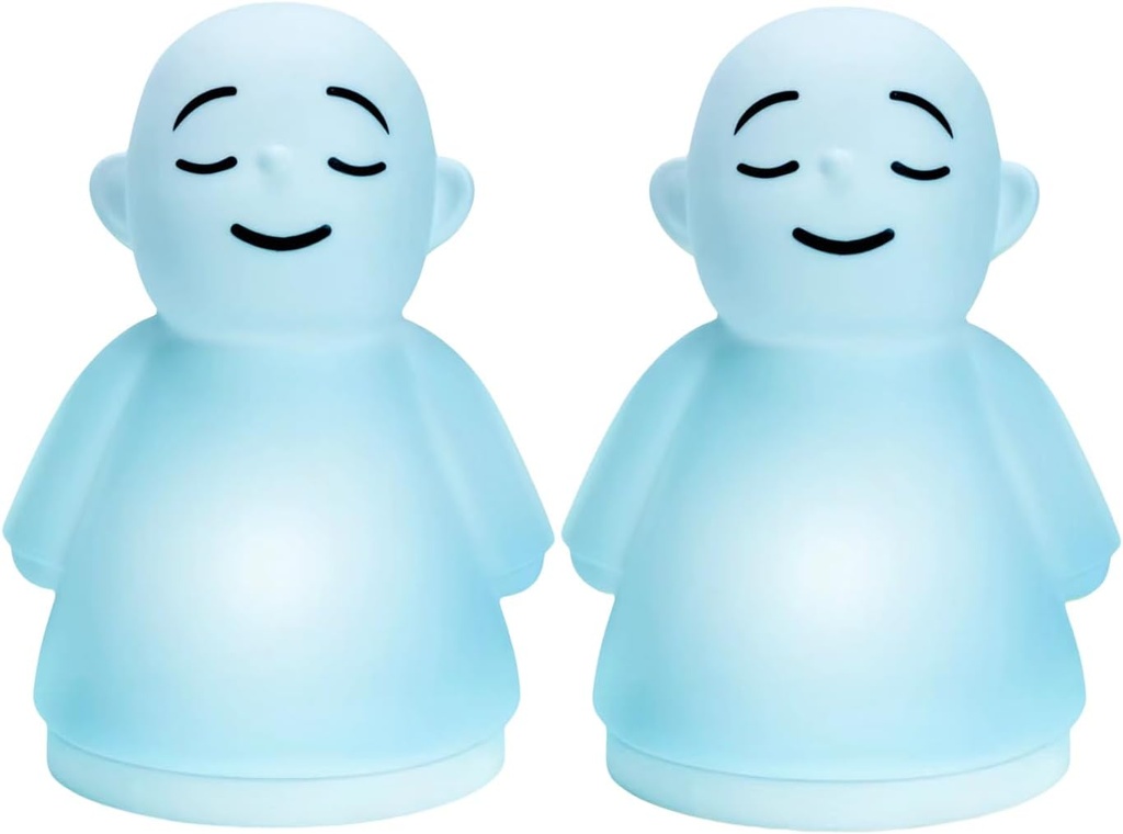 Set di 2 Mindfulness Meditation Anxiety & Stress Relief Tool, Elementi rilassanti per bambini adulti, Aggiornato 2 in 1 Touch Respirazione luce notturna
