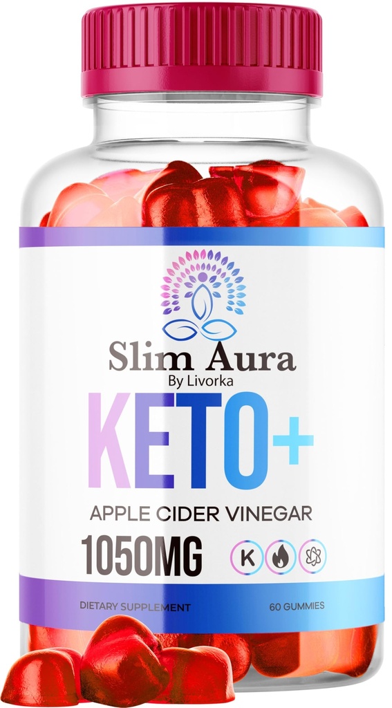 Slim Aura Keto ACV Gummies - Official Slim Aura Keto Plus Aceto di sidro di mele 1050MG Advanced Formula Gummys, All Natural Premium Formula, Slimaura Gomitas Recensioni, 60 Gummies per 1 Mese