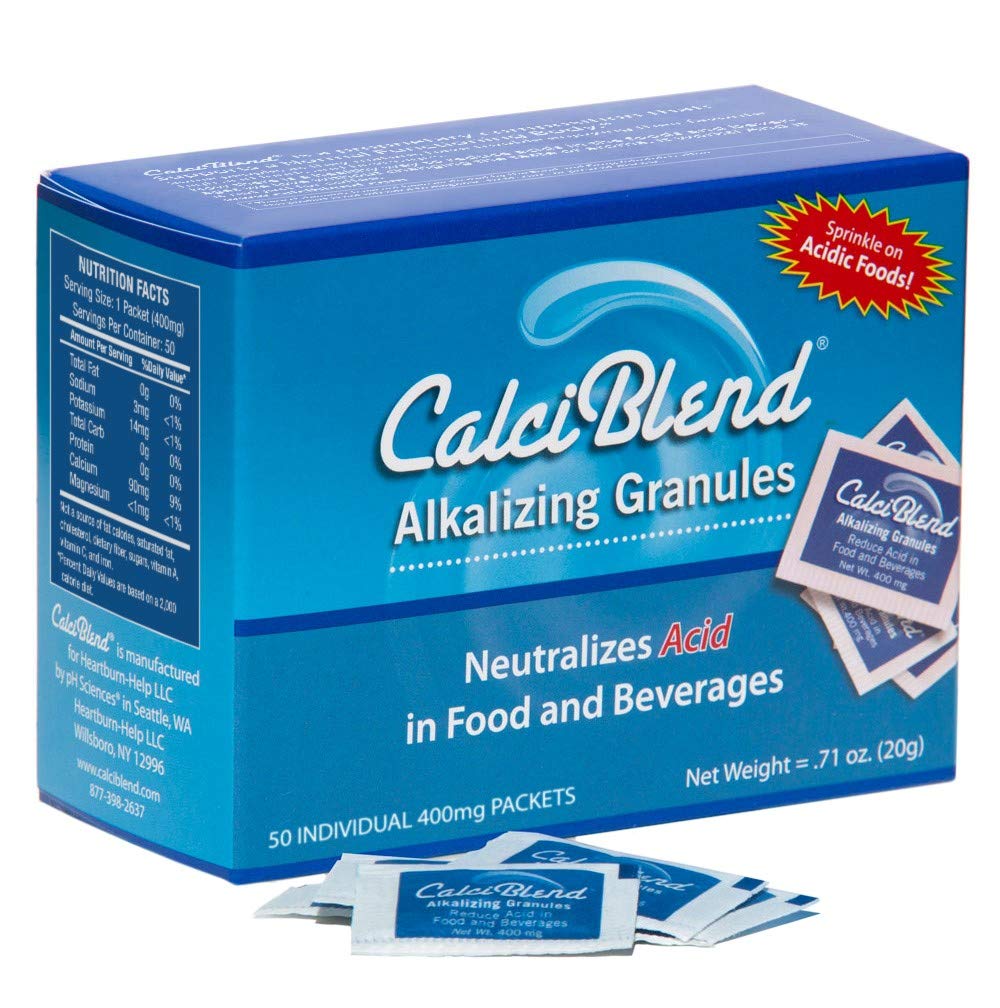 Alkalizing Granules 50 Pack Box - Food & Beverage Acid Riduttore - Promuove la salute del tratto digestivo e urinario, ripristina gli elettroliti, Aids pH Balance - All-Natural, Sugar & Calorie Free