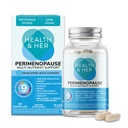 Salute e la sua Perimenopausa Supplemento per le donne - Il No.1 Perimenopause del Regno Unito Supplemento - Multi-Nutrient Wellbeing Support per la prima fase di Menopause, Vegan, Gluten-Free, Non OGM (60 ct - 1 mese)