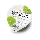 Gelatein Lime: 20 grammi di proteine. Senza zucchero. Ideale per diete liquide chiare, ingoiando difficoltà, bariatria, dialisi e oncologia. Ottimo snack pre o post-allenamento. (12 confezione)