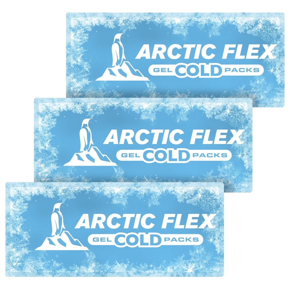 Arctic Flex Gel Sostituzione Packs - Dimensioni per Ginocchiera Ice Brace - Terapia Fredda e Calda per lesioni, Rilievo Dolore, Gonfiore - per Avvolto a compressione riutilizzabile - per lesioni atletiche, donne e uomini
