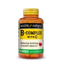 MASON NATURAL B-Complex con Vitamina C – Nervous System & Heart Health Support – 100 capsule