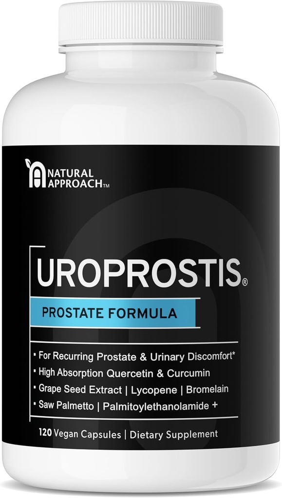 UROPROSTIS - High Potency Prostate Support Complex - Formula per la salute degli uomini per il comfort della prostata - 13 Ingredient Blend Compreso Saw Palmetto - Vegan & Gluten-Free Premium Supplement - 120 Capsule