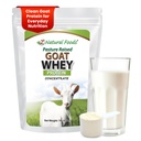 Z Natural Foods Goat Whey Protein Powder Concentrate - Undenatured, Unflavored, Pasture Raised Whey - Polvere di proteine della capra pulita con proteine vitali per la gestione del peso, supporto immunitario, fitness, 1 lb