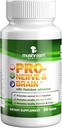 PRO-Nerve & Brain | Integratore di erbe naturali per la memoria, Sistema nervoso, Stomach, Colon, Tratto digestivo, Estratto di funghi di Lion clinicamente studiato, Vegan, Non OGM, USA Made, 60 compresse