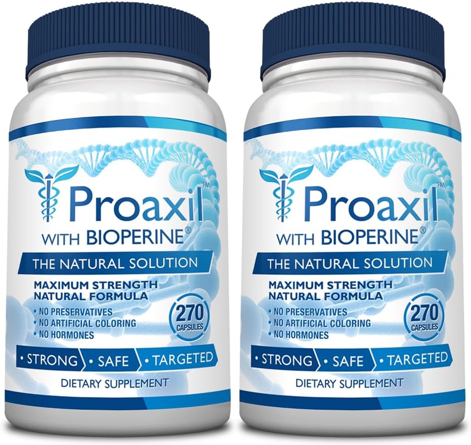 Consumer Health® Proaxil - 540 Capsule - Support Prostate Health - Zinc, Saw Palmetto, Bioperine® e Beta Sitosterol - Vegan Friendly, Made in USA - 6 mesi di fornitura