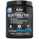 Zeal Naturals Electrolyte Powder Recovery Drink (90 Serve | Blue Raspberry) w 0 Zucchero +BCAAs +B-Vitamins Electrolyte Supplement w Potassium Zinc & Magnesium per l'idratazione - Keto Electrolytes