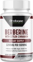Probase Nutrition Berberina con Cinnamon Extract - Gluten Free e Vegan - 120 capsule - 1200mg per Serving