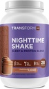 TransformHQ Nighttime Shake, Sonno + Protein Blend, 28 Serve, Mousse al cioccolato