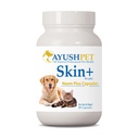 Ayush Pet Neem Plus - Neem Supplemento per cani, pelle e cappotto supporto per gli animali con pelle prurito, erbe capsule con Triphala e Neem per Gut e salute immunitaria - 90 capsule