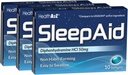 HealthA2Z® Sleep Aid | Diphenhydramine HCL 50mg | Softgels | Supporta sonno profondo più riposante | 10 conteggi (Pack of 3)