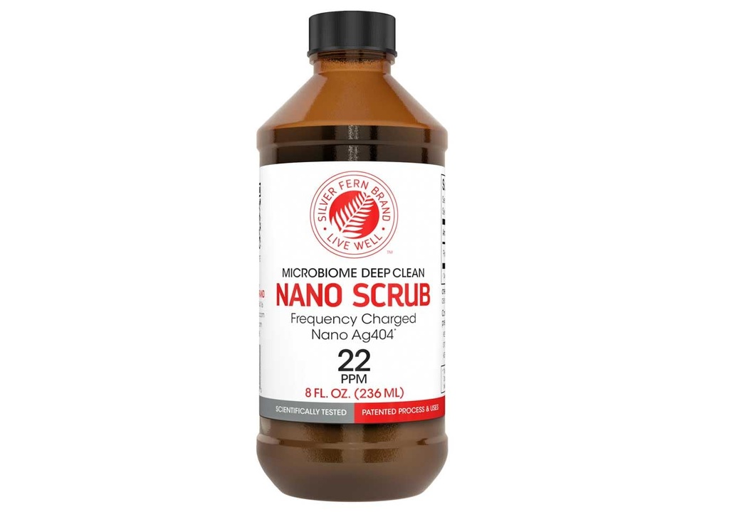 Nano Scrub di Silver Fern Brand - 1 Bottiglia - 48 Serve - Frequenza attivata Nano Ag4O4 - Liquido