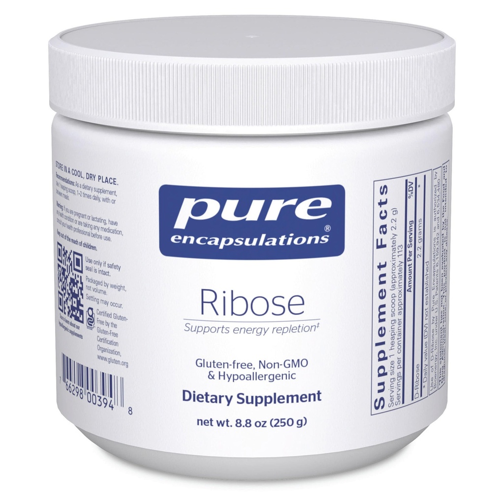 Pure Encapsulations Ribose | Integratore Ipoallergenico con Rapid Energy Repletion per Esercizio Intenso | 8.8 Once