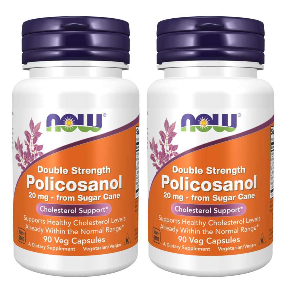 Ora Alimenti Policosanol doppia resistenza, 90 capsula vegetale (pacchetto di 2)