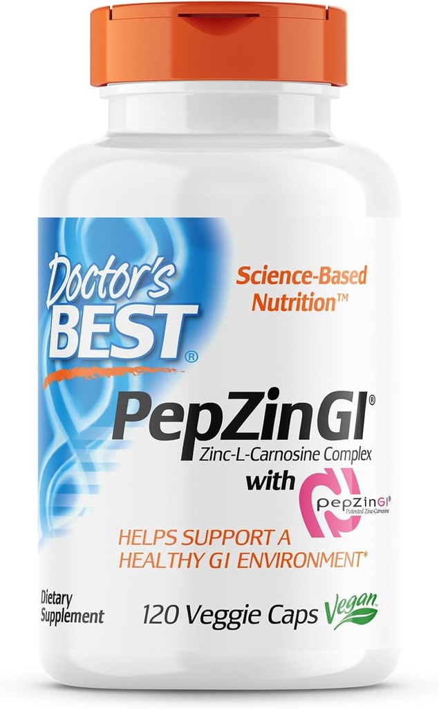I migliori enzimi digestivi del medico non OGM 90 Veggie Caps & PepZin GI Zinc-L-Carnosine Complesso 120 Veggie Caps